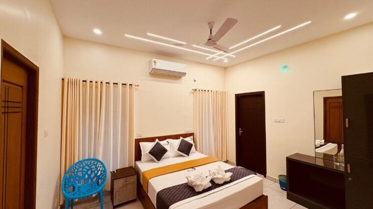 Bedroom, kannadi i 3 Bedroom 1200 Sq.Ft. Villa In KannadI I Palakkad 9611545