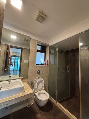 Bathroom in 3 BHK Apartment at K Raheja Vistas, Powai – for Rent
