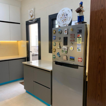 Kitchen in 3 BHK Apartment at Sobha City Gurgaon, Babupur Village – for Rent