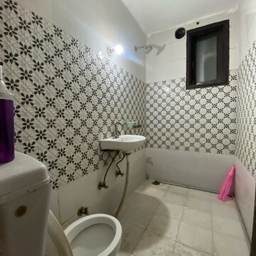 Bathroom in 2 BHK Builder Floor at Chattarpur – for Rent