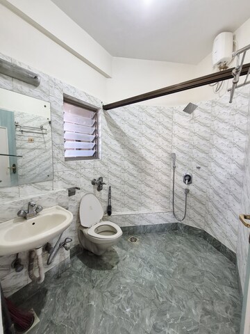 Bathroom in 3 BHK Apartment at Bredco New Viceroy Park , Kandivali East – for Rent