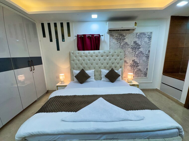 Bedroom, saket 3 Bedroom 1500 Sq.Ft. Builder Floor In Saket Delhi 9611696