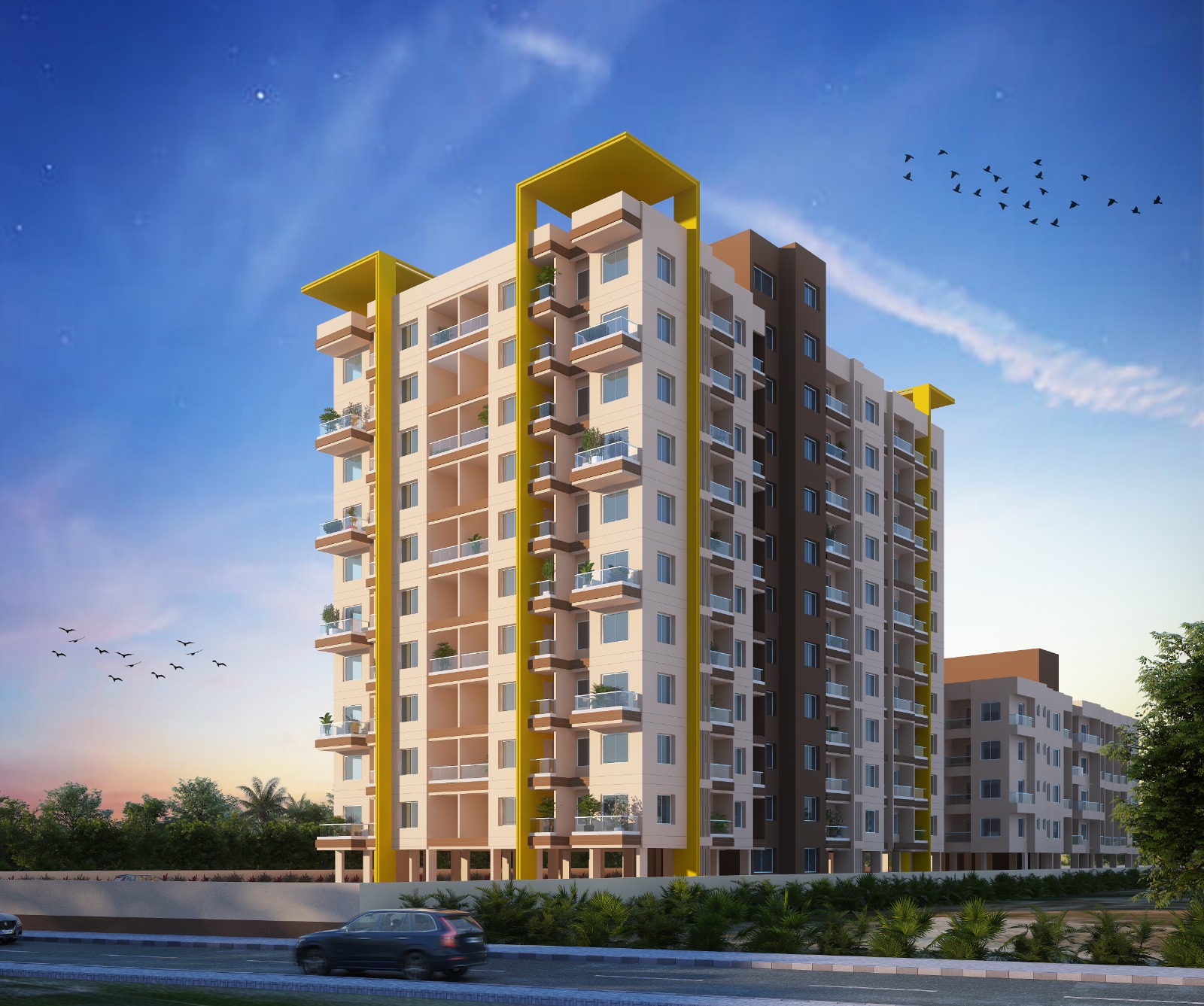 1 BHK + Pooja Room 503 Sq.Ft. Apartment in Ashtavinayak Dreams Riviera