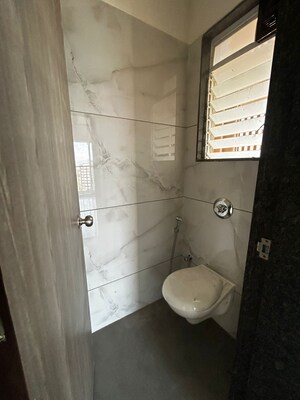 Bathroom in 1 BHK Apartment at KIPL Morya, Kasarvadavali – for Rent