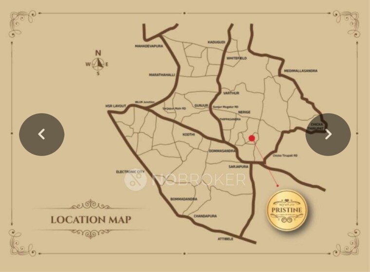 Map Location, signature-pristine 3 Bedroom 1214 Sq.Ft. Apartment In Sarjapur Bangalore 9611740