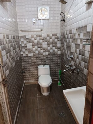 Bathroom in 1 RK Apartment at The Vegas, Sector 16b Dwarka – for Rent
