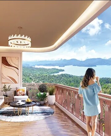 Balcony in 1 BHK Apartment at Lodha Casa Maxima, Mira Road – for Rent