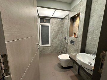 Bathroom in 2.5 BHK Apartment at Happy Jade Gardens, Ghatkopar East – for Rent
