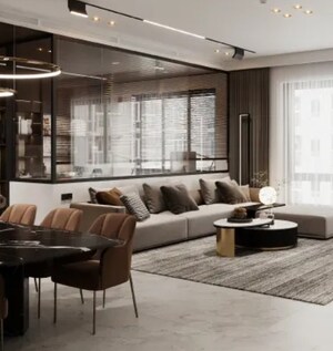 Living Room in 1 BHK Apartment at Lodha Casa Maxima, Mira Road – for Rent