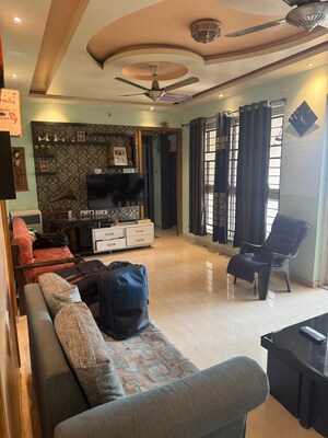Living Room in 2 BHK Apartment at Five Star Royal Entrada, Wakad – for Rent