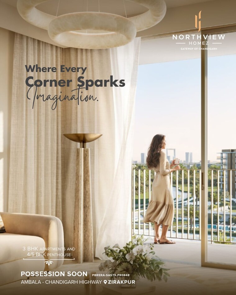 undefined, northview-homez 3 Bedroom 1200 Sq.Ft. Apartment In Ambala Highway Zirakpur 9612403