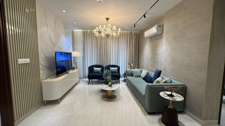 Living Room, northview-homez 3 Bedroom 1200 Sq.Ft. Apartment In Ambala Highway Zirakpur 9612403