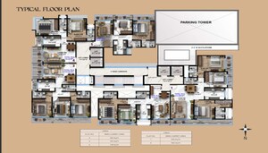 Floor Plan in 2 BHK Apartment at Borivali West – for Sale