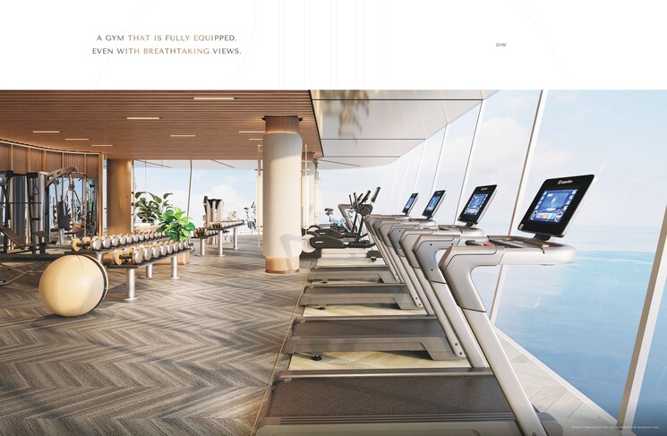 Gym, shapoorji-pallonji-the-canvas-residences 2 Bedroom 845 Sq.Ft. Apartment In Sewri Mumbai 9612652