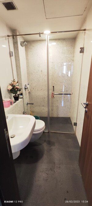 Attached Bathroom in 3 BHK Apartment at Lodha Aura, Wadala – for Rent