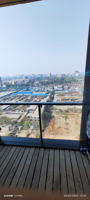 Balcony in 3 BHK Apartment at Lodha Aura, Wadala – for Rent
