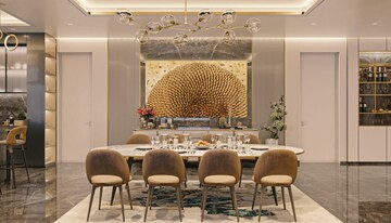 Dining area in 4 BHK Apartment at Brigade Gateway, Kokapet – for Sale