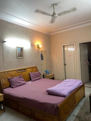 Bedroom in 1 BHK Builder Floor at Greater Kailash I – for Rent