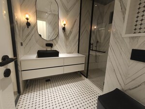 Bathroom in 4 BHK Builder Floor at Janakpuri – for Sale