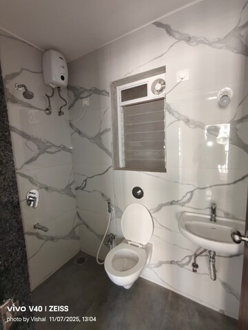 Bathroom in 1 BHK Apartment at Raunak Bliss, Ghodbunder Road – for Rent