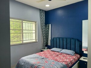 Bedroom in 2 BHK Apartment at Megapolis Symphony, Hinjewadi – for Rent