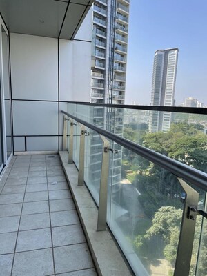 Balcony in 3 BHK Apartment at Oberoi Realty Exquisite, Goregaon East – for Rent