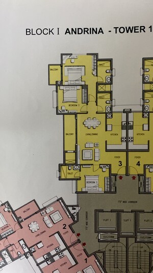 Master Plan in 3 BHK Apartment at Prestige Lakeside Habitat, Varthur – for Sale