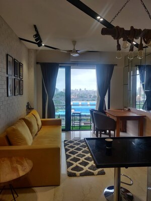 Living Room in 4 BHK Apartment at Lodha Aura, Wadala – for Rent