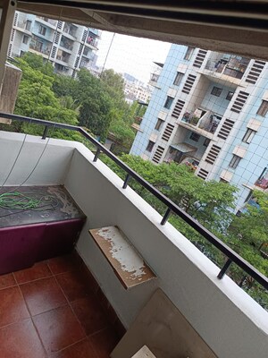 Balcony in 2 BHK Apartment at Mittal Silver Crescent, Kharadi – for Rent