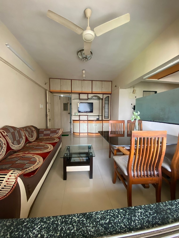 Living Room, ajmera-odyessey-apartment 1 Bedroom 390 Sq.Ft. Apartment In Bhakti Park Mumbai 9614942
