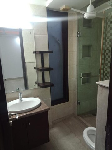 Bathroom in 3 BHK Apartment at Greater Kailash I – for Rent