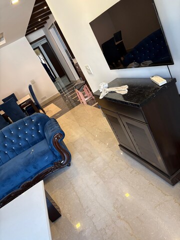 Living Room in 3 BHK Apartment at Greater Kailash I – for Rent