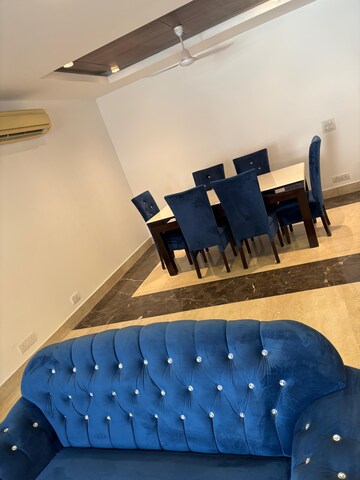 Living Room in 3 BHK Apartment at Greater Kailash I – for Rent