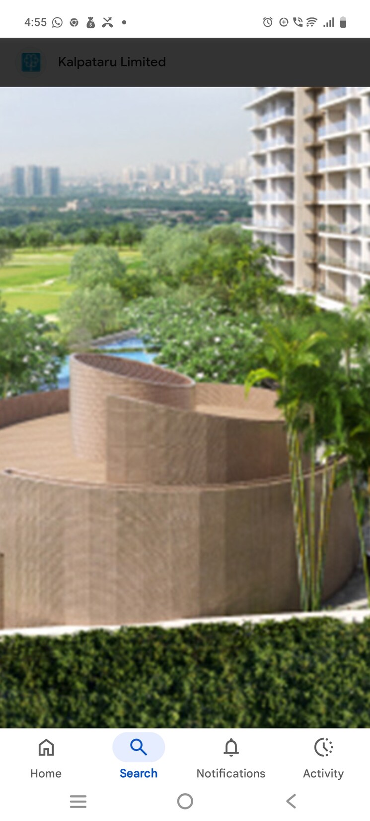 Garden, kalpataru-vista 3 Bedroom 3047 Sq.Ft. Apartment In Sector 128 Noida 9615313