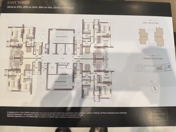 Floor Plan in 3 BHK Apartment at Prestige Jasdan Classic, Mahalaxmi – for Rent