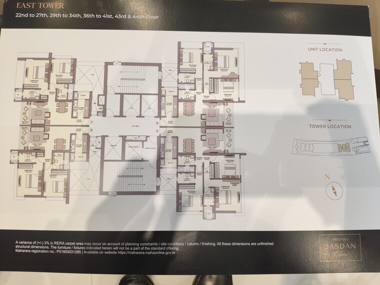 Floor Plan, prestige-jasdan-classic 3 Bedroom 1256 Sq.Ft. Apartment In Mahalaxmi Mumbai 9615423