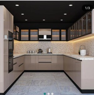 Kitchen in 3 BHK Builder Floor at Saket – for Rent