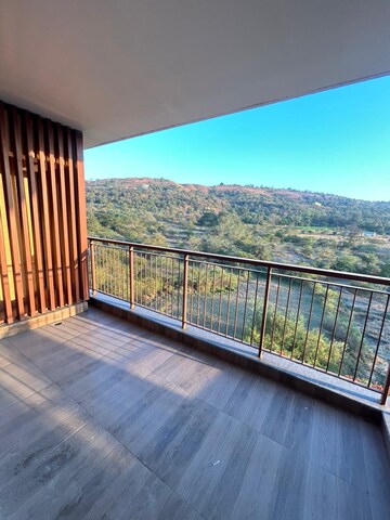 Balcony in 3 BHK Apartment at K Raheja Hillside Viva, Pirangut – for Sale