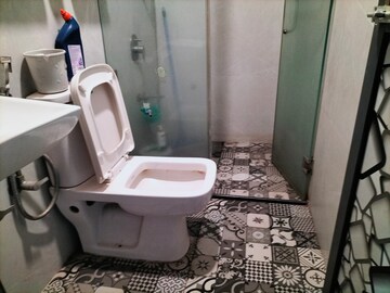 Bathroom in 3 BHK Apartment at Nav Jyotirling CHS, Malad East – for Rent