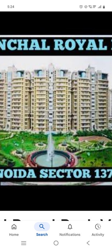 4 BHK Penthouse – Exterior View View at Purvanchal Royal Park, Sector 137 - for Rent