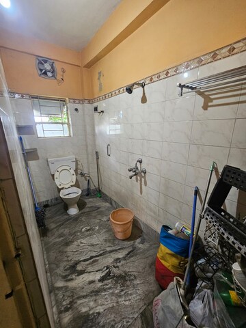 Bathroom in 3 BHK Apartment at Garia – for Sale