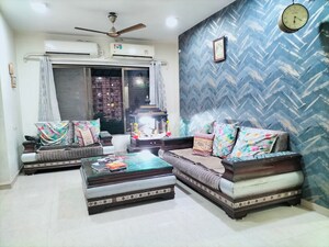 Living Room in 3 BHK Apartment at Nav Joytiling CHS, Goregaon East – for Rent