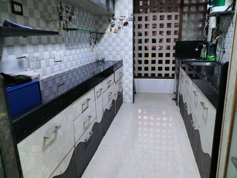 Kitchen, nav-joytiling-chs 3 Bedroom 1000 Sq.Ft. Apartment In Goregaon East Mumbai 9616577