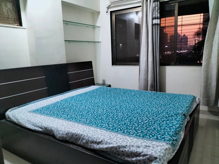 Bedroom, nav-joytiling-chs 3 Bedroom 1000 Sq.Ft. Apartment In Goregaon East Mumbai 9616577