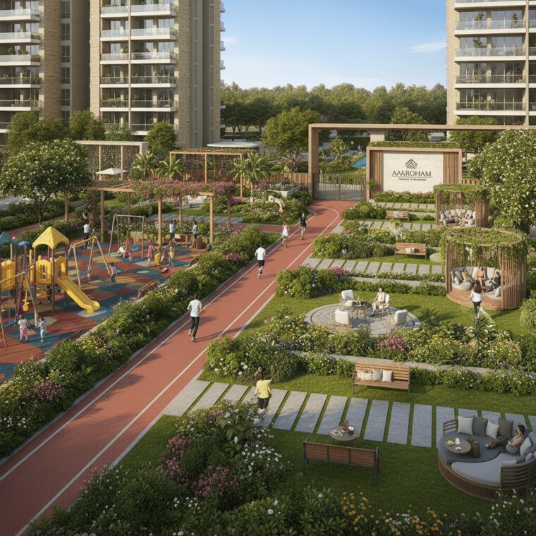 Exterior View, ashiana-aaroham 4 Bedroom 1919 Sq.Ft. Apartment In Sector 80 Gurgaon 9616593