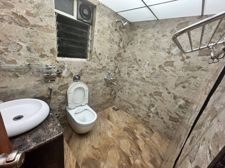 Bathroom, kolte-patil-dew-drops 2 Bedroom 1000 Sq.Ft. Apartment In Vishrantwadi Pune 9616646