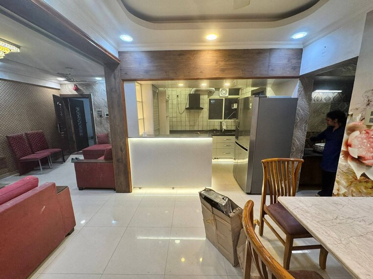 Kitchen, kolte-patil-dew-drops 2 Bedroom 1000 Sq.Ft. Apartment In Vishrantwadi Pune 9616646