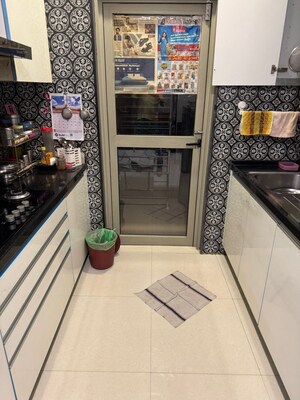 Kitchen in 3 BHK Apartment at Lodha Azzuro, Parel – for Rent