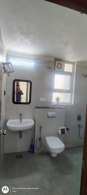 Bathroom in 4 BHK Apartment at Millenium Bajrang Society, Sector 43 – for Rent