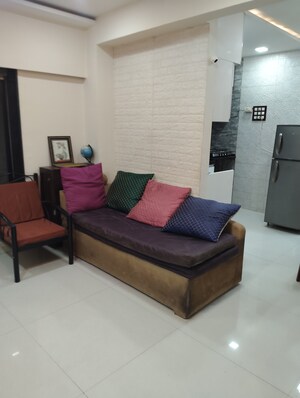 Living Room in 1.5 BHK Apartment at Mantri Park, Goregaon East – for Rent